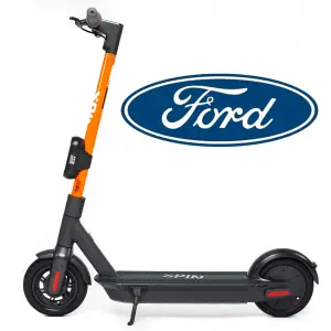 Spin electric scooter and Ford logo
